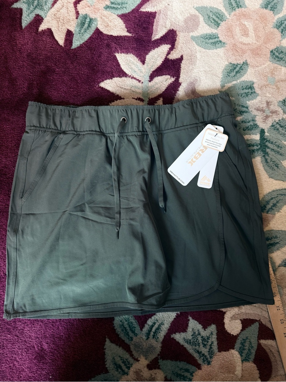 RBX Casual Olive Green Athletic Skort